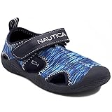 Nautica Kids Kettle Gulf Protective Water Shoe,Closed-Toe Sport Sandal For Boys and Girls-Blue Multi 2-9
