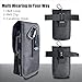 Belt Phone Pouch for Men,Dual Phone Holster with Belt Clip,Tactical Waist Cellphone Holder,Multi-Function Large Compatibility Smartphone Case for Daily Use,Outdoor Activity,Hiking,Camping,Working