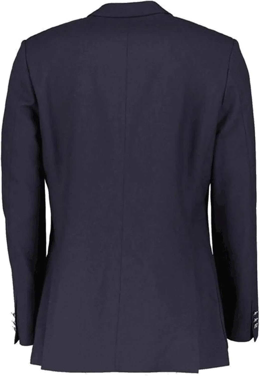 Mens Navy Blue Suit Blazers Double Breasted Suit Jacket Formal Fashion Long-sleeved Lapel Coats