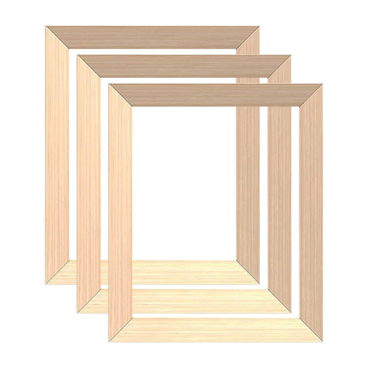 ECYC Ltd 3 Pcs Wood Stretcher Frame for Canvas, 20 x 25 cm Wooden Canvas Painting Inner Frames Wood Canvas Stretcher Bars for Canvas Paintings, Prints, Oil Paintings, Posters