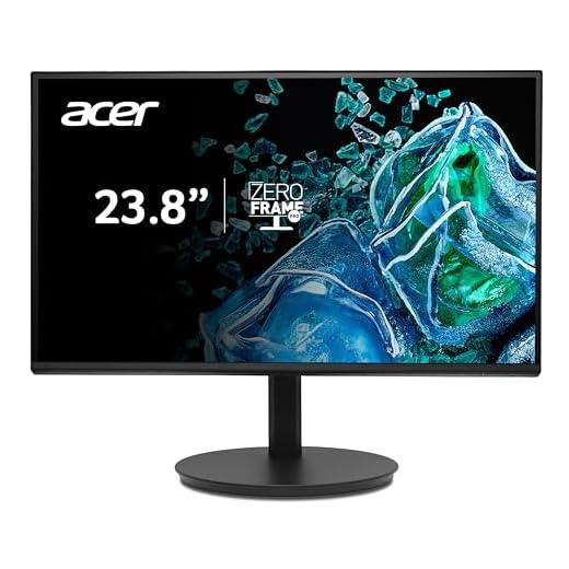 Acer CB242Y G Monitor 23,8 Zoll (60 cm Bildschirm) Full HD, IPS, 120Hz HDMI/DP, 75Hz VGA, 1ms(VRB), HDMI 1.4, VGA, höhenverstellbar, drehbar, AdaptiveSync