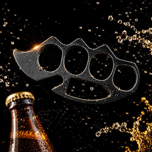 Image of Premium Tactical Stainless Steel Bottle Opener for Beer Bottle | Heavy Duty Knuckle Style Metal Opener Rust-Resistant, Compact & Lightweight Tool for Home, Bar, Kitchen,Travel Use & Gift for Man