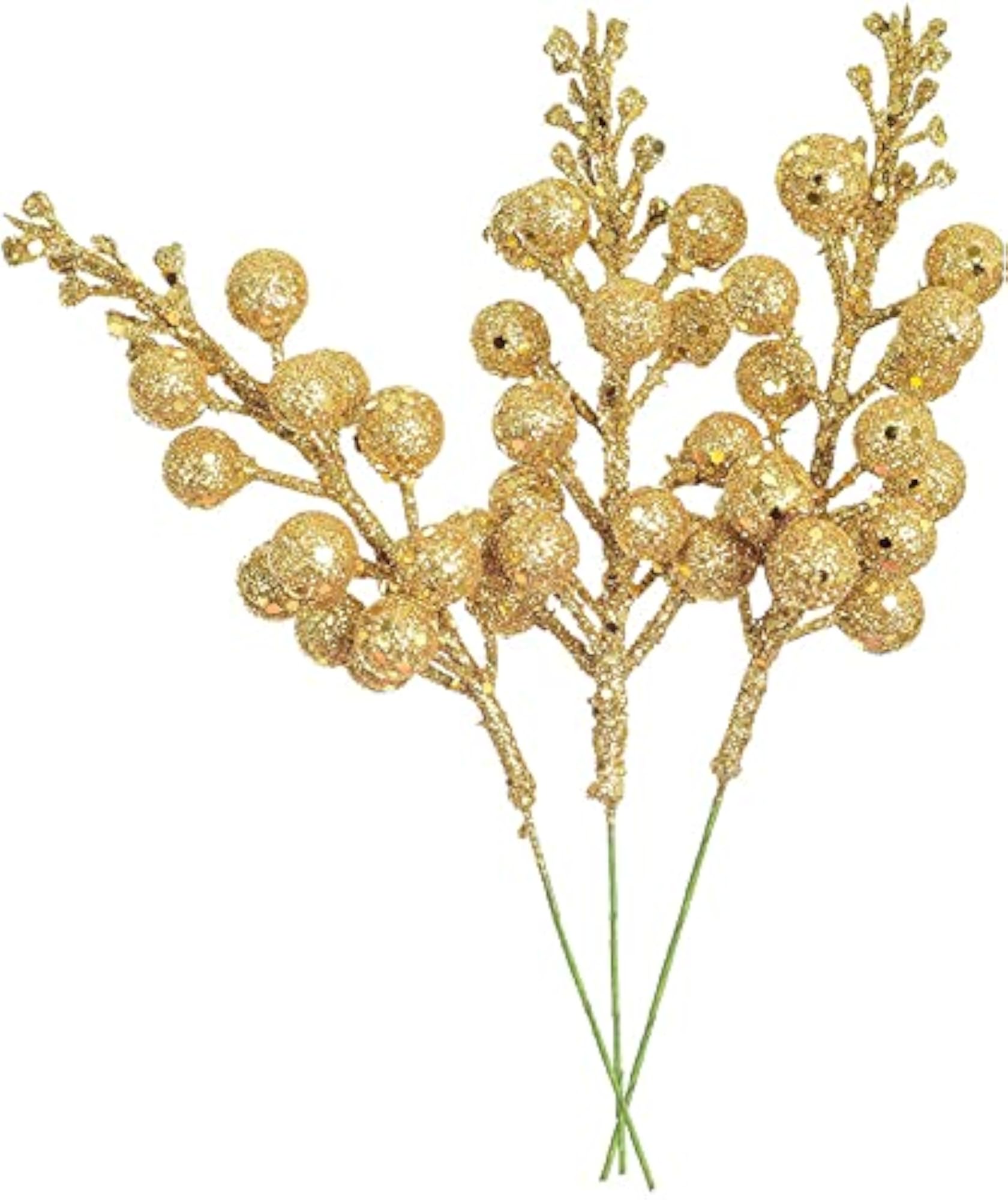 Golden Berry Picks for Christmas Tree Decoration