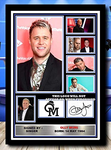 (524) OLLY MURS SIGNED A4 FRAMED PHOTOGRAPH (REPRINT) GREAT GIFT