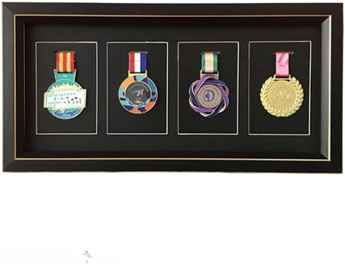 Medal Display 3D Box Photo Frame for Marathon, Triathlon, Football, Gymnastics & More - All Sports Medal Badge Holder (8*6in) (4)