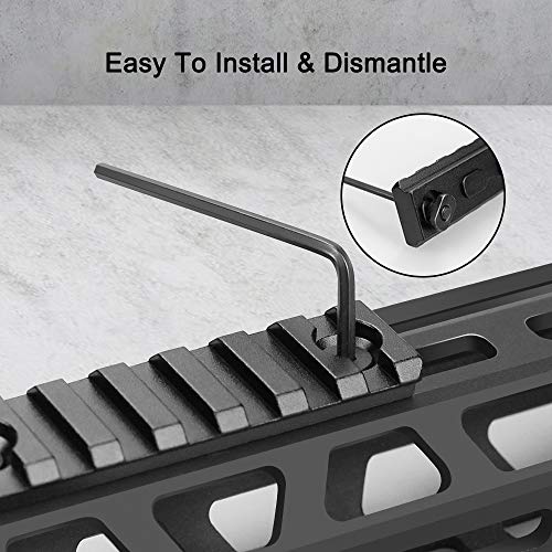 image for Modkin Picatinny Rail Accessory Set, 3-5-7-11-13 Slots Aluminum Picati