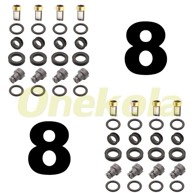 Fuel Injector Seal O-Ring Kit Seals Filters For 99-03 For Lexus RX300 3.0L V6#23250-20020 23250-0A010 - (Color: 20 piece set)