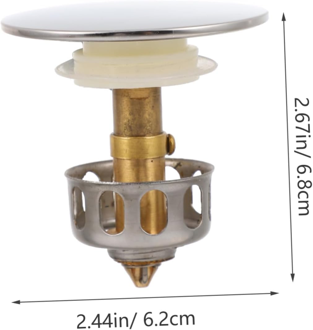 Badezimmer-Filterstopfen, Abfluss-Jumper, Haarspüle, Edelstahl-Waschbecken, Badewannenfilter, Edelstahl-Waschbecken, Badewannen-Ablaufstopfen, Universal-Badewannen-Abflussstopfen, Bad-Waschbecken, Bad
