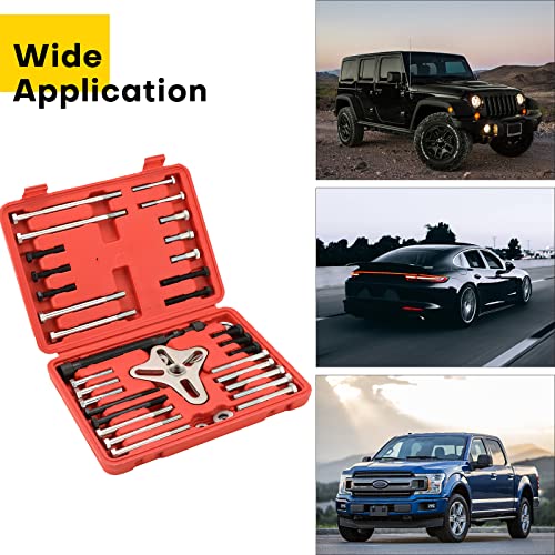 Acymner Harmonic Balancer Puller Set | 46Pcs Power Steering Pulley Puller Installer Tool Set, Flywheel Remover, Crankshaft Pulley Removal, Steering Wheel Pulling Set #TOP5