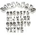 UBLISS Fruit Cookie Cutter Set,35 Piece Biscuit Cutters,26 Alphabet and 9 Numerals Shapes Included