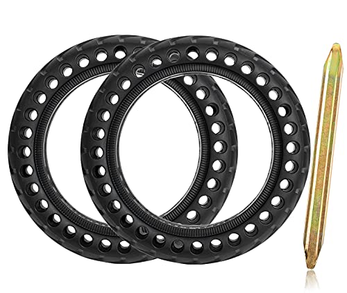 2-Pack 8 1/2 x 2 Electric Scooter Solid Tires 8.5" x 2" Replacement for Xiaomi m365 Electric Scooter Mijia Mi M365 pro/gotrax gxl V2/gotrax XR Solid Tire and Most 8.5" Electric Scooter Solid Tires