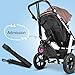 Tandou Plataforma Carrito Bebe con Asiento Patinete Carro Desmontable y Ensamblable (Rosa)