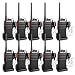 Retevis H-777S Two-Way Radios Long Range Rechargeable FRS Radio Vox Security Commercial Walkie Talkies with Earpiece Headset for Adults (10 Pack)
