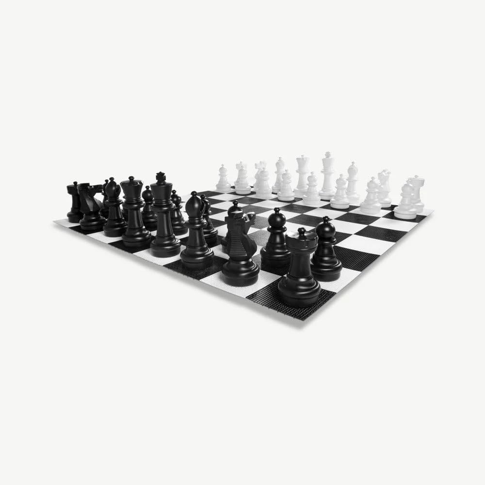 Uber Games Giga, hasta 64 cm, Figuras de ajedrez + Bolsa, Juego de ajedrez | Resistente al agua y a los rayos UV, Tamaño XXL