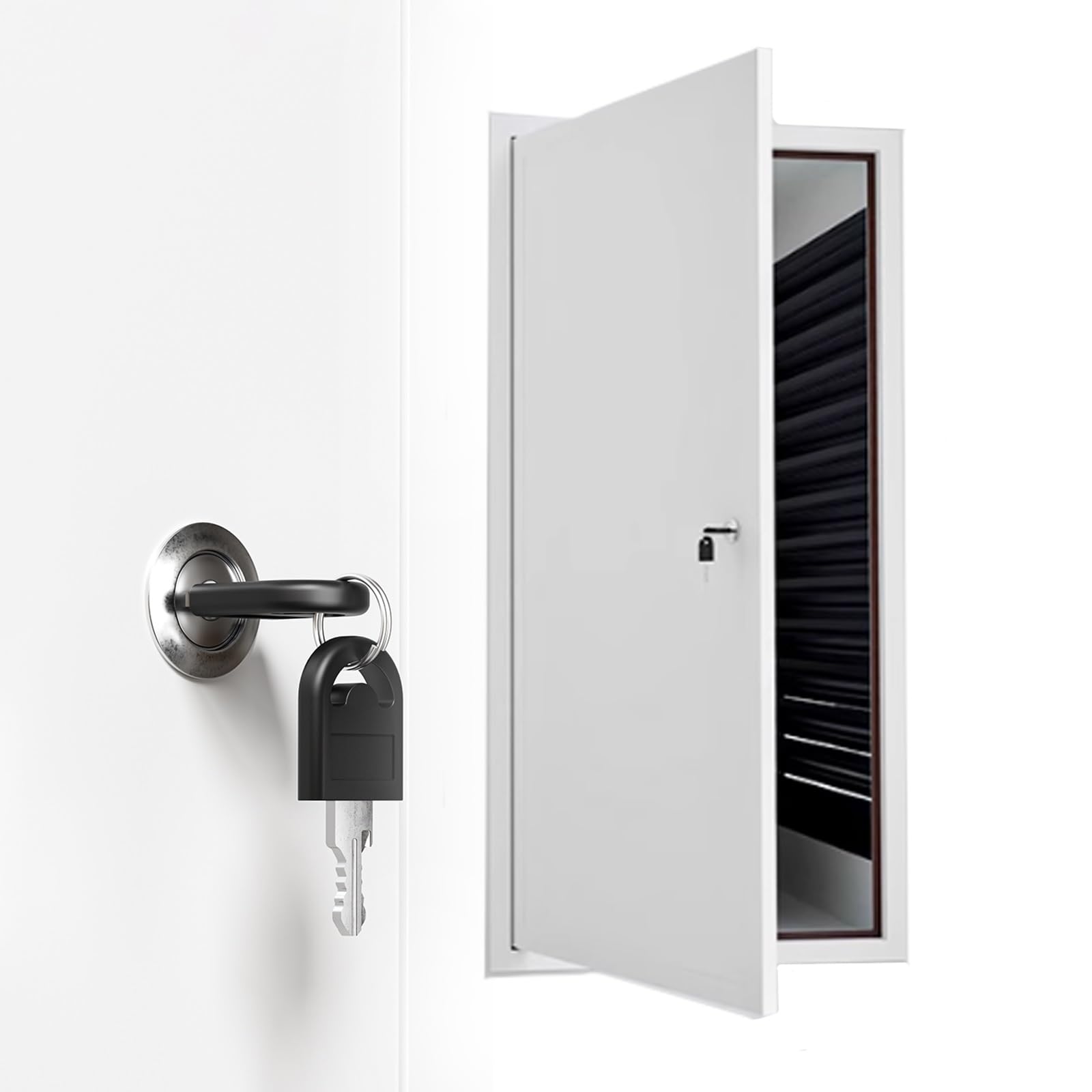 Trampilla Pladur Puertas De Acceso para Plomería Blancas con Cerradura Y Llave, 1500, 1400, 1000, 600, 500, 900 Y 800 Mm, Puertas De Inspección Y Trampilla De Servicio.(400x600mm)