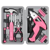 Hi-Spec – Hi-Spec kleiner Werkzeugkoffer mit Akkuschrauber für Frauen