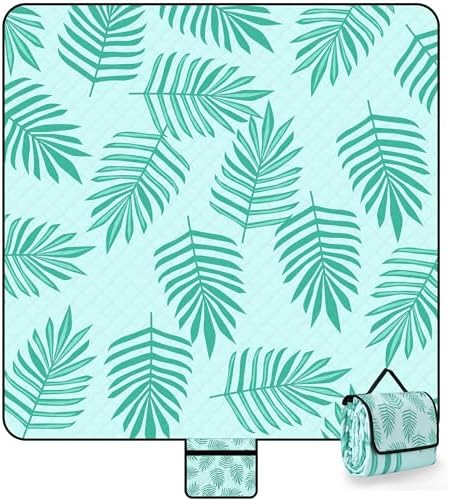 Picnic Blankets Waterproof Sandproof, 79''x79'' Extra Large Folda...