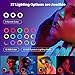 Yesker Ring Light with Tripod Stand and Phone Holder 18 Inch RGB Ringlight 25 RGB Modes Bi-Color Adjustable 2700–7000K LED Selfie Halo Light Kit for Live Stream Photography Zoom Makeup Youtobe Tiktok