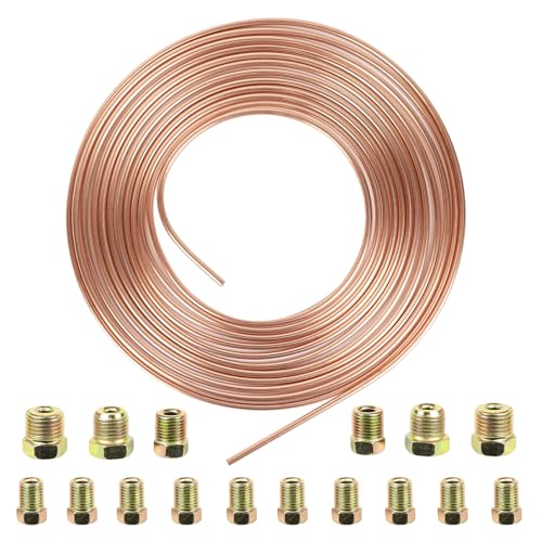 Wogomz 25 Ft × 3/16 Inch Brake Line Tubing Kit,