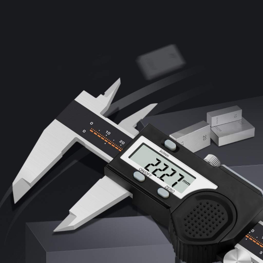Suwalizki Elektroniczny Cyfrowy Cyfrowy Zacisk Ze Stali Nierdzewnej Vernier Caliper High Precision Industrial Pomiar Narzędzia Zakres: 0-150mm