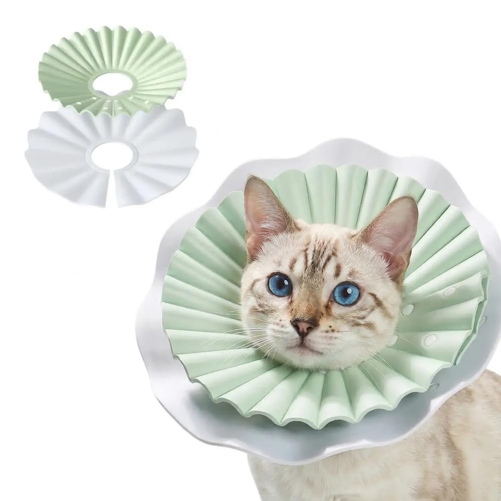 McGill's Tail Cat Cone Collar Soft Mint Green M