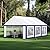 GREEN PARTY 16x20FT Party Tent Heavy Duty, Large Wedding Event Shelters with 3 Carry Bags & Removable Sidewalls, Outdoor Canopy Gazebo Commercial Tent for Carport Camping Garden Patio