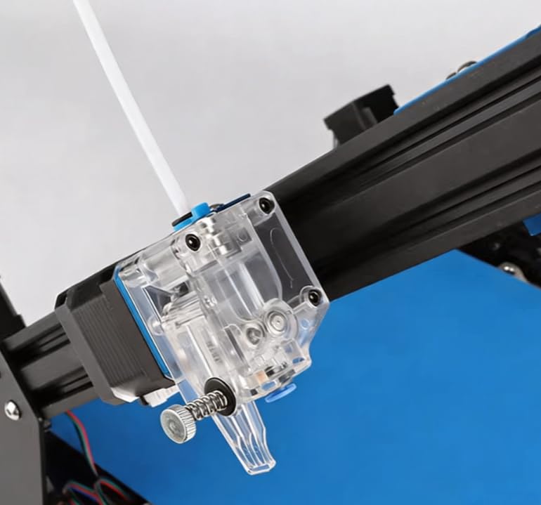 Sistema de doble engranaje transparente con metal resistente para extrusión precisa en 3D 4