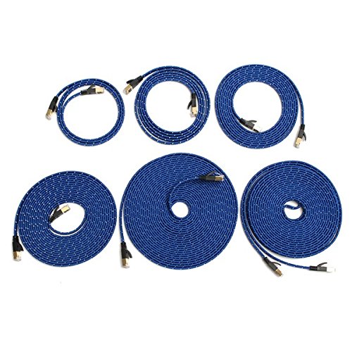 1~10 m trwały mocny kabel CAT-7 CAT7 RJ45 10 Gb/s Ethernet płaski kabel LAN kabel sieciowy -10 m