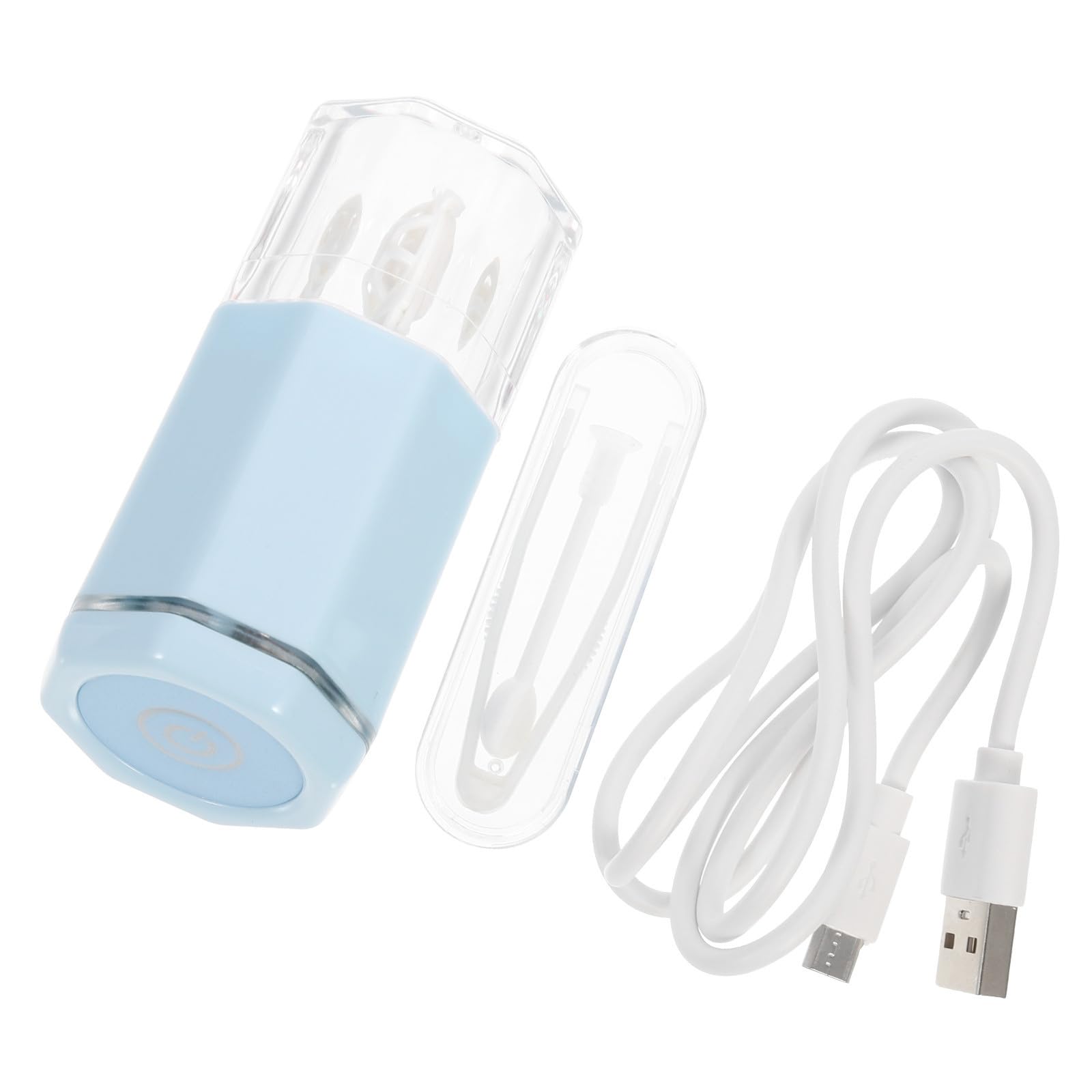 Limpiador Eléctrico de Lentes Portátil Limpieza Rotatoria Automática, Material Abs, Adecuado para Uso en Casa y Viaje, y Práctico