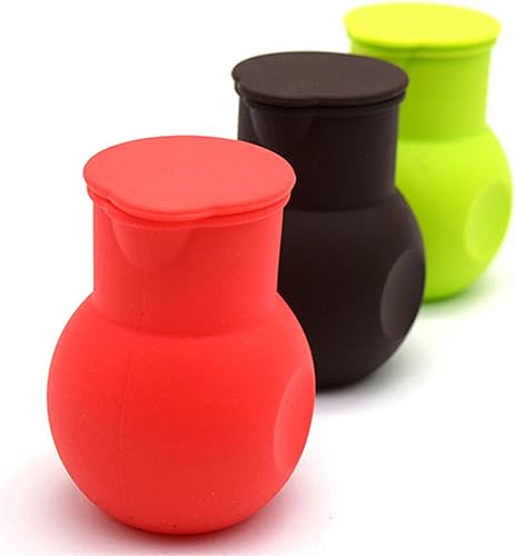 Miniatura 8 de 6 piezas de olla de silicona para derretir chocolate, salsa de mantequilla, leche y microondas, herramienta de vertido para hornear (2verde, 2rojo,