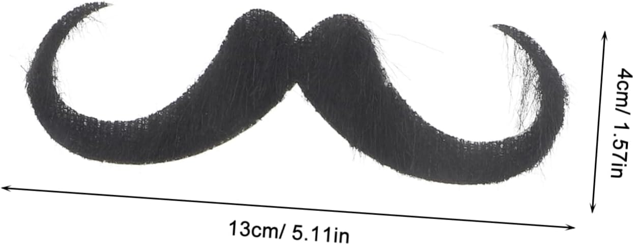 IMIKEYA 3sets Realistic Simulated Fake Beard for Halloween Party Cosplay Comfortable Self-adhesive Facial Hair Beard Decoration for Men