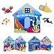 Meqbem® PANTAWORLDS® | Quiet Book | Pädagogisches Sensorisches Stoffbuch | Montessori Spielzeug ab 1 Jahr | Kinderspiel | Busy Book | Busy Board | CE-Zertifikat (My Blue Ocean, Einzelstück)