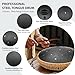 Steel Tongue Drum-14 Inch 15 Notes Tongue Drums, Steel Drum Instrument for Adults, Handpan Drums with Music Book, Handpan Drum Mallet, and Carry Bag, C Major (Black)