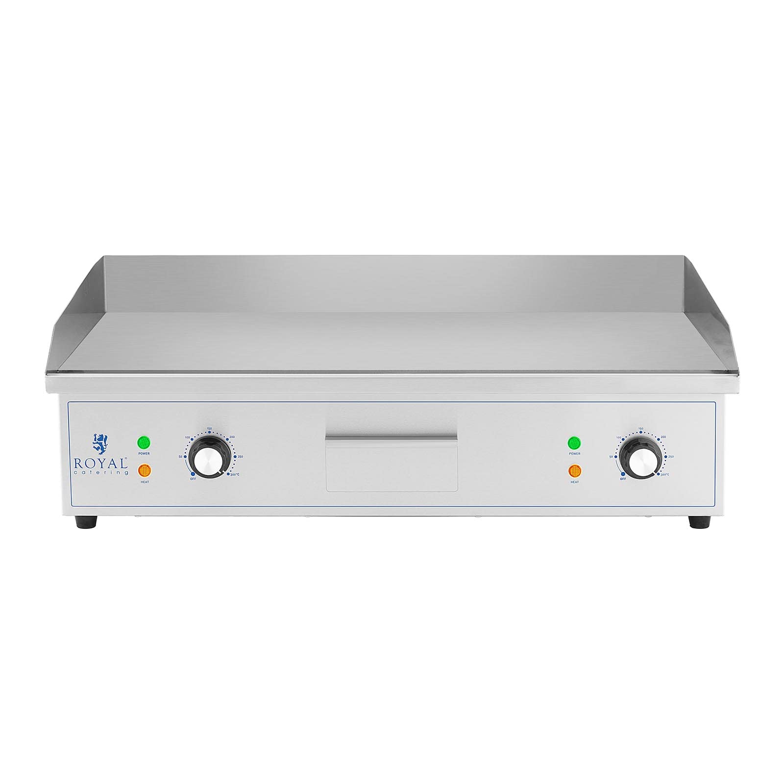Royal Catering Piastra elettrica professionale 727 x 420 mm 2 4 400 W Da appoggiare Piastra di cottura per ristorante Commerciale per barbecue, snack bar, Esterno