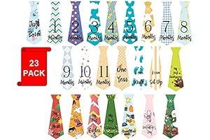 Monthly Baby Milestone Tie Stickers - 12 Months Boy