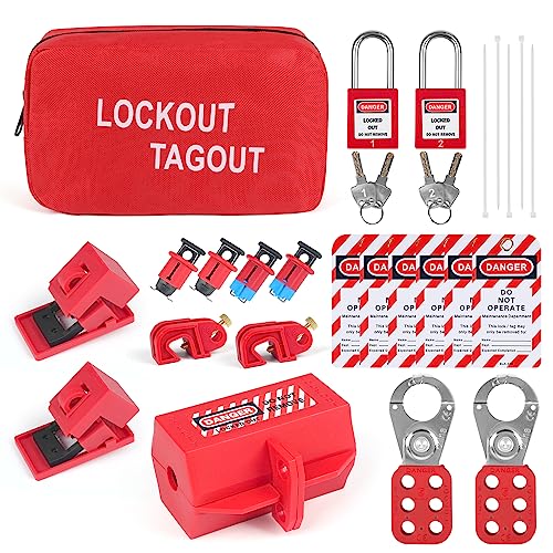 Kit de verrouillage électrique pour éviter les accidents avec loquet et verrous LOTO