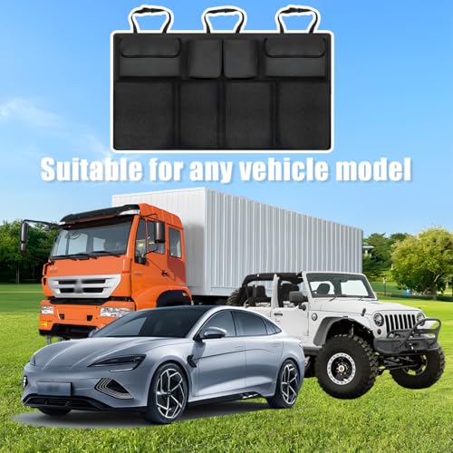 image for Mandark Car Trunk Organizer, Space Saving Vehicle Backseat Hanging wit
