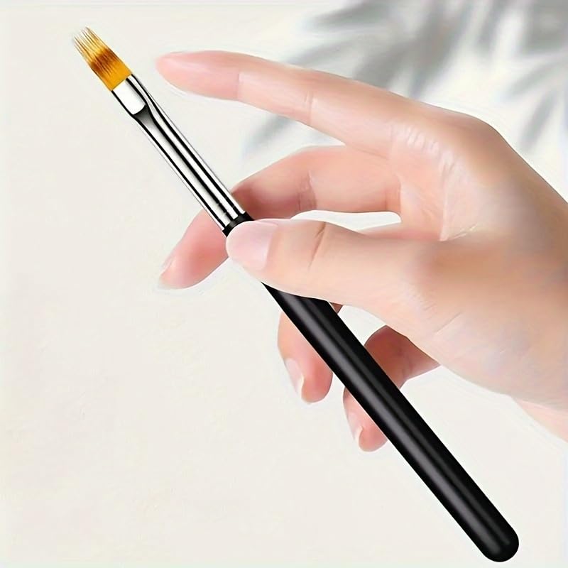1pc Professional Nail Art Brush Gel Manicure Brush for Gradient Designs DIY Nail Art Tools for Home Salon