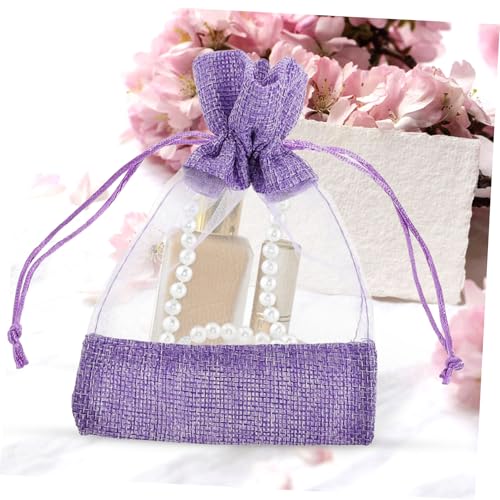 10 unidades bolsas aromáticas de lavanda con cierre de cordón miniatura 4