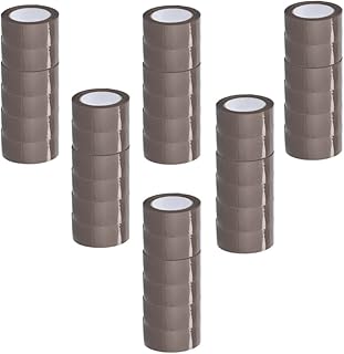 PSBM Packing Tape, 2 Inch x 110 Yards, 36 Pack, Brown, 2.44 Mil, Hotmelt Packaging Tape for Dispenser Refill, Moving, Storage, Shipping [Heavy Duty]