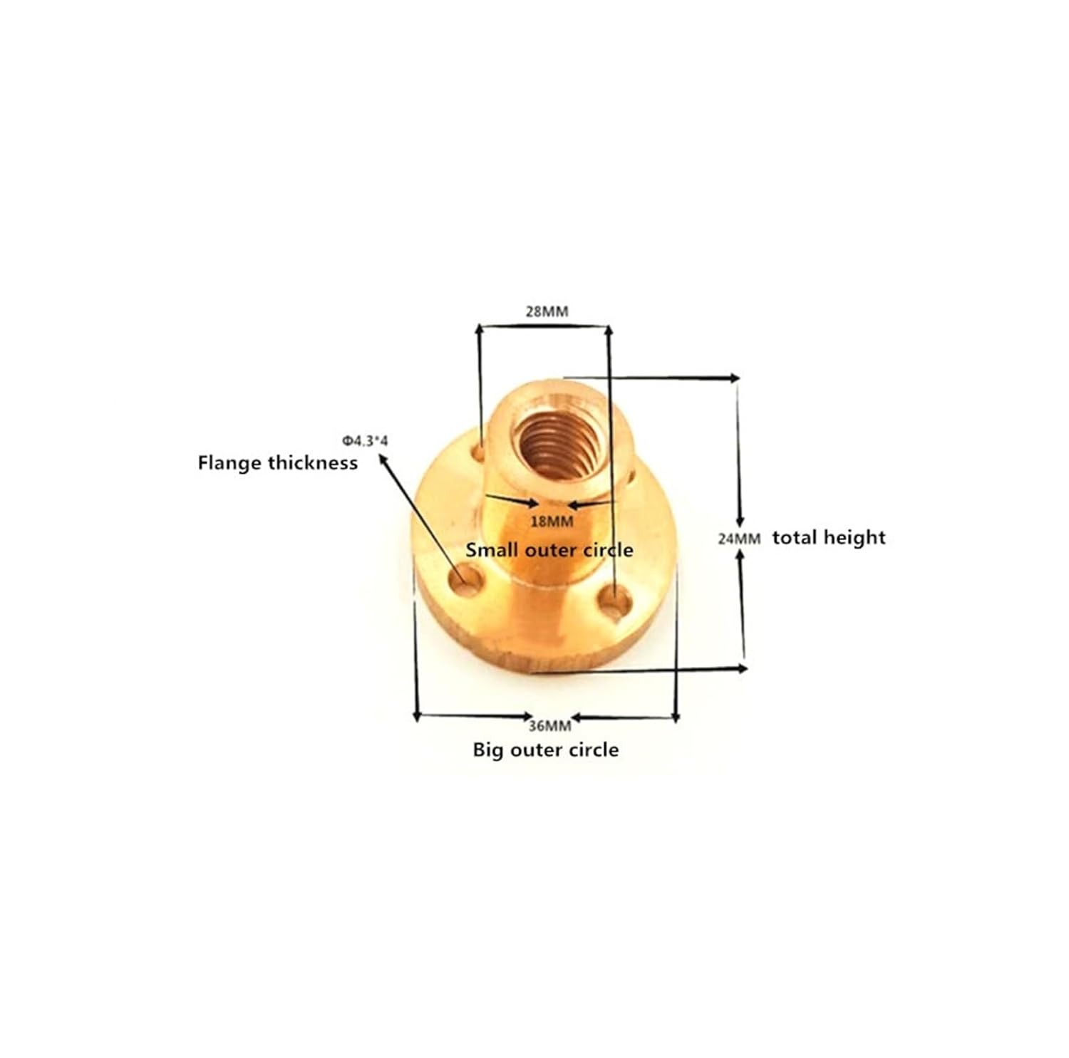 Linear Motion Ball Screw Machine Parts 1PCS T12 Trapezoidal Rod Lead Screw Thread 12mm 8mm with Brass Nut L=150mm-1000mm(300mm)