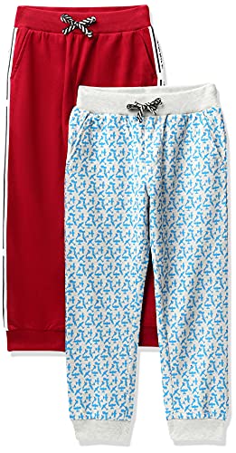 Image of Amazon Brand - Symbol Boy's Regular Casual Pants (SS21-SM-BJOG-PO2-076 Multi 6 3-4 Years)