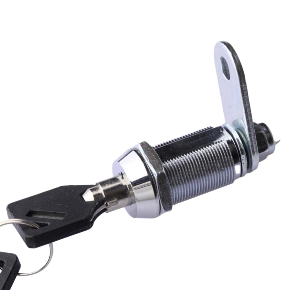 Arandela de Cilindro de Cerradura de Leva de Puerta, 1-1/8 Pulgadas con 2, Compatible con Compartimento de Almacenamiento para Remolque RV, Autocaravana y Camper