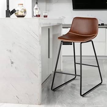 Amazon.co.jp: HeuGah バースツール 2個セット フェイクレザー Amazon.co.jp: HeuGah バースツール 2個セット フェイクレザー