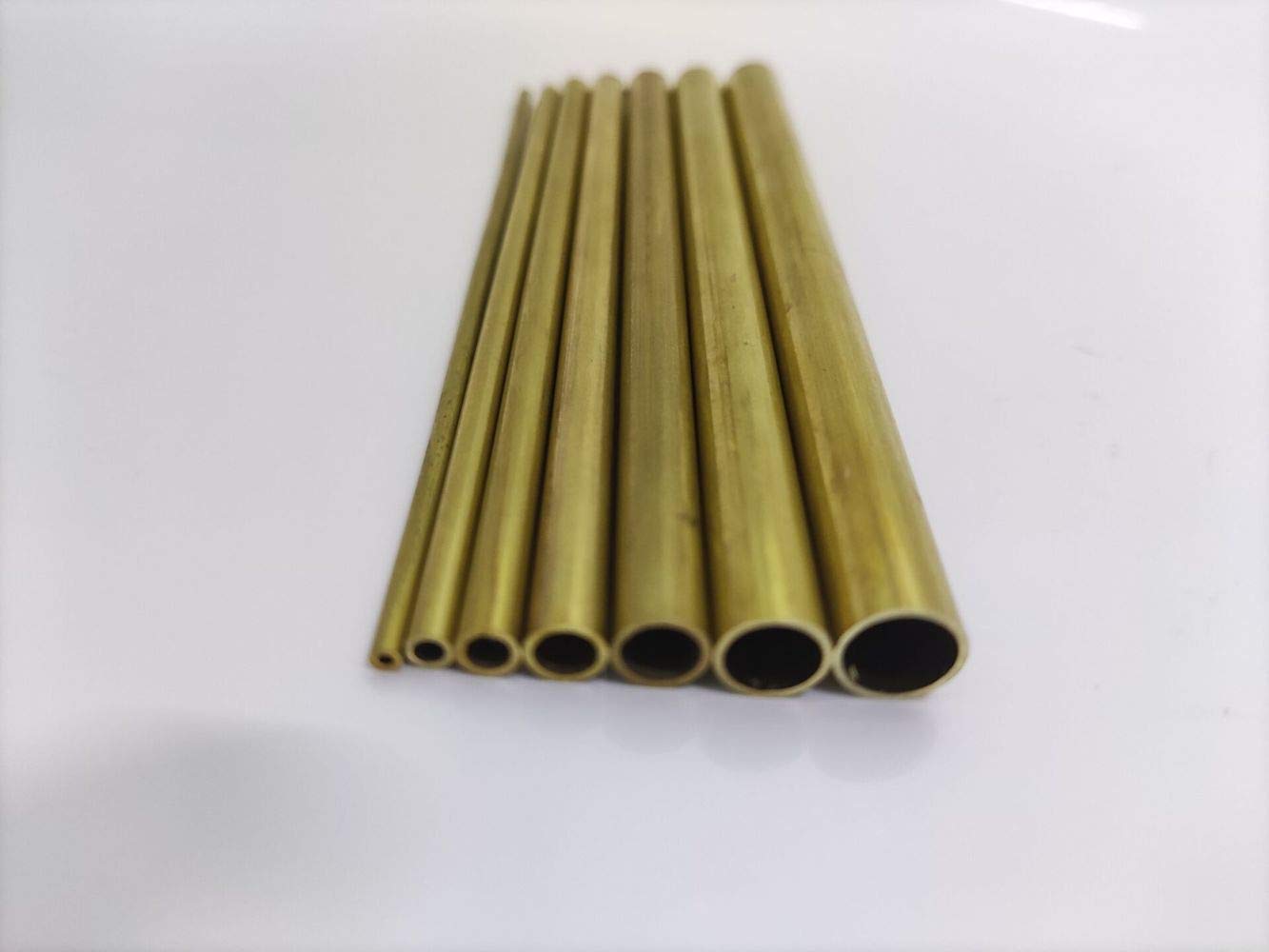 Lot De 3 Tubes Laiton 3.5x0.2x300mm - Pour DIY, Modélisme Et Décoration - Doré