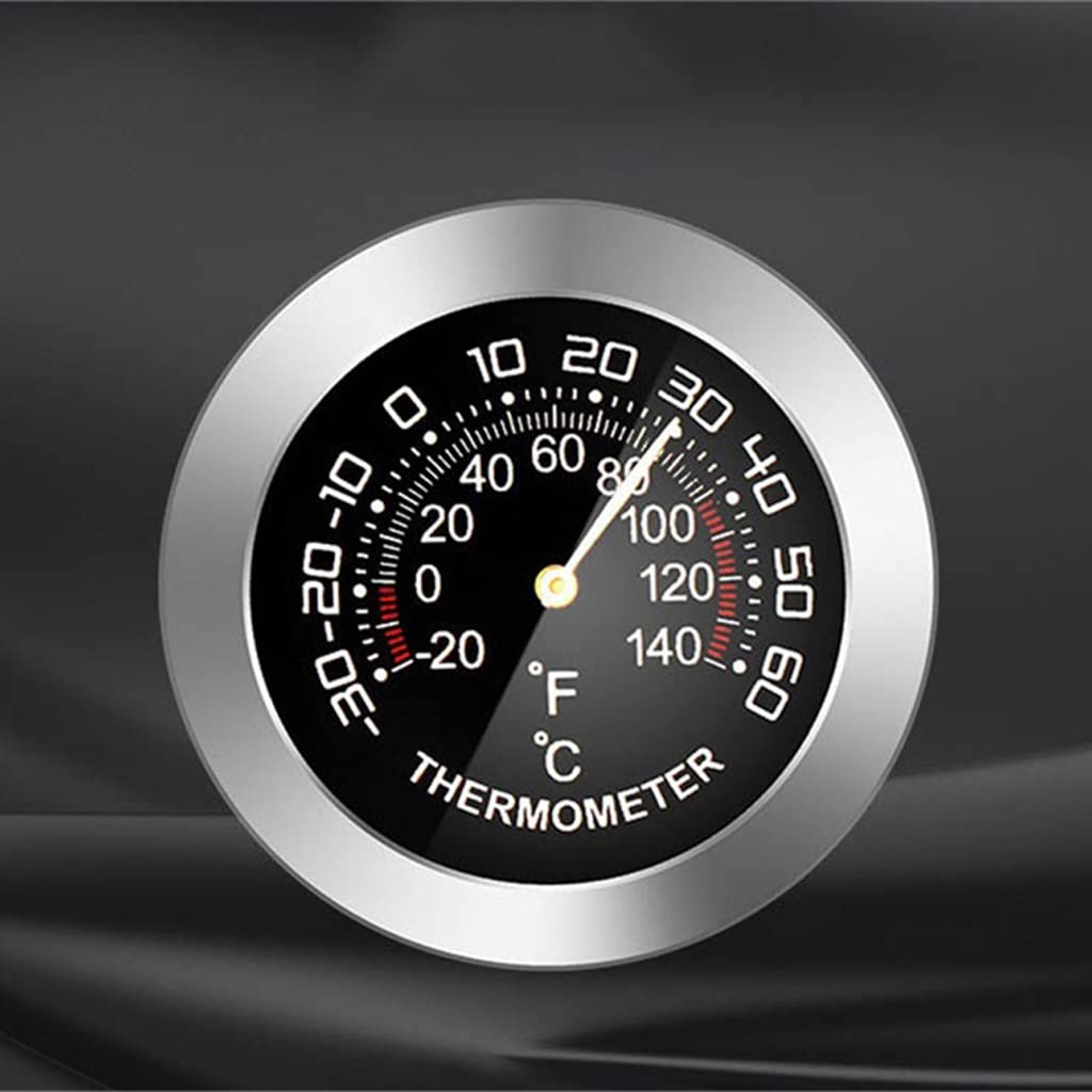 Car Thermometer Hygrometer Mini Mechanical Car Temperature Humidity Meter Indoor Refrigerator Incubator Thermometer(D)
