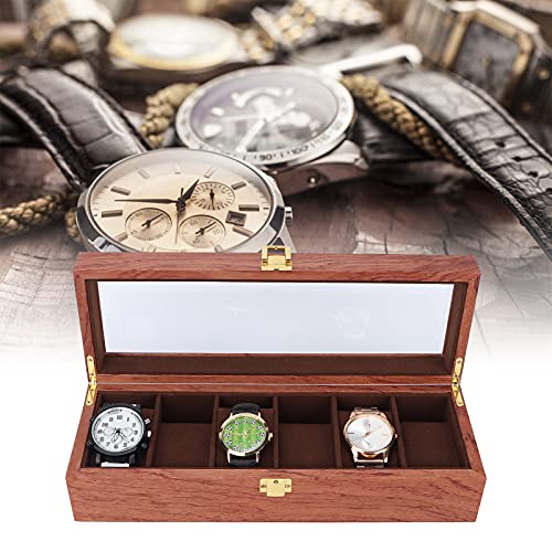 Étui à montre luxe avec couvercle transparent et velours - 4