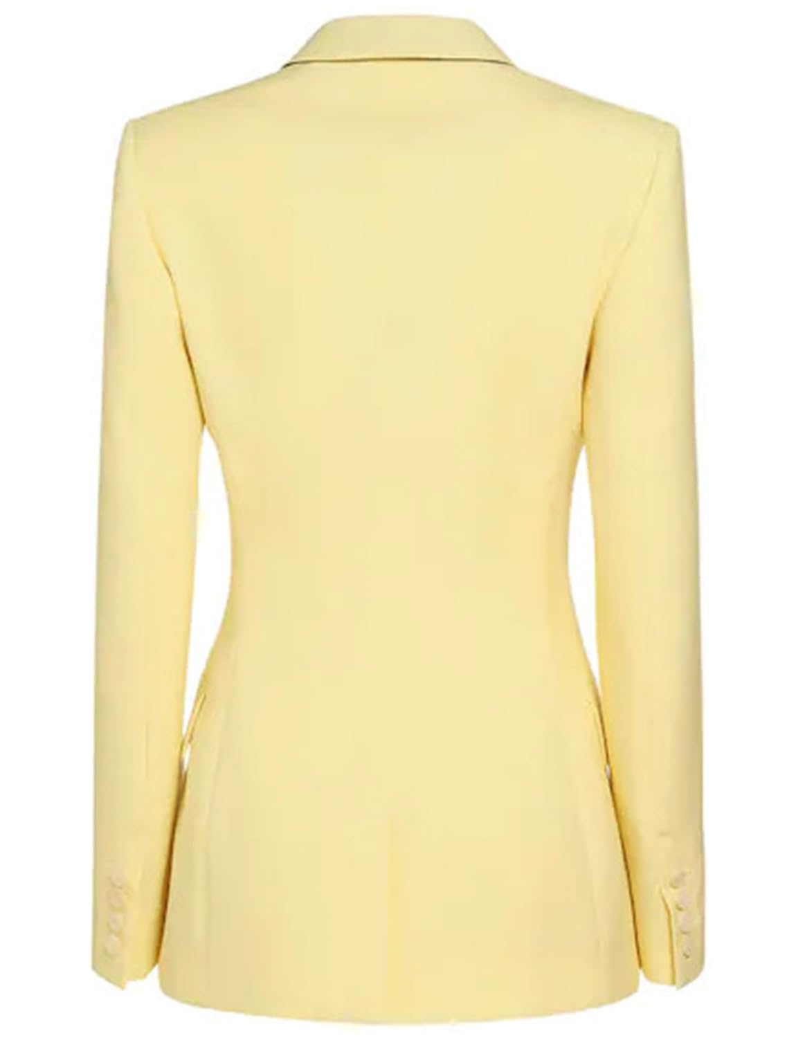 Kromoc Donna Blazer Doppiopetto con Bottoni, Giacca con Risvolto a Punta, Cappotto da Abito Formale