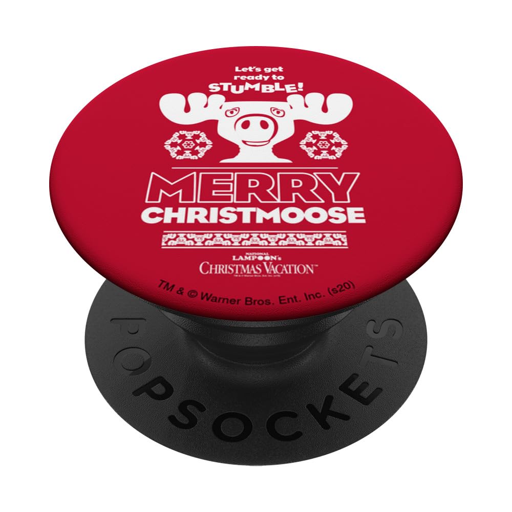 National Lampoon's Christmas Vacation Merry Christmoose PopSockets Swappable PopGrip, Black