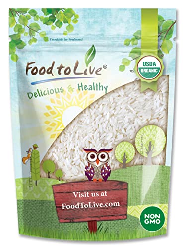 Food to Live Organic Jasmine Rice 5 Pounds